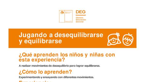 Jugando a equilibrarse y desequilibrarse