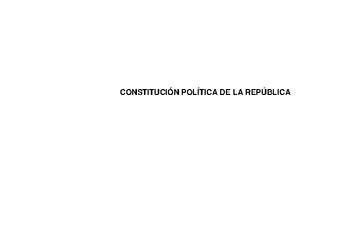 Constitución Polìtica de la República