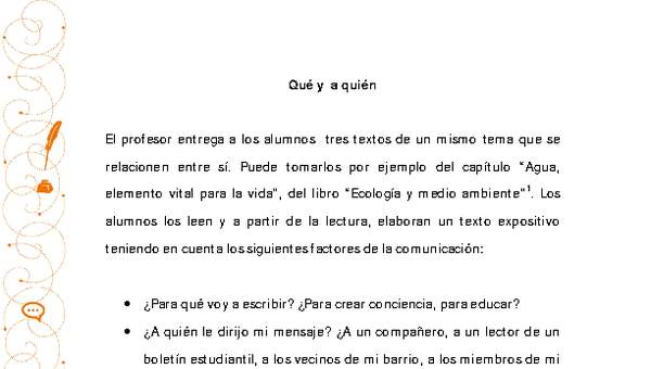 Orientación pedagógica: Qué y a quién