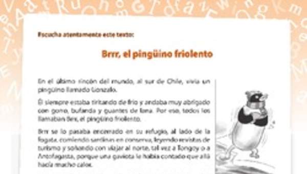 Texto el pinguino