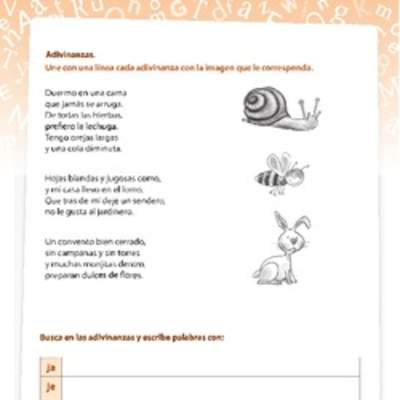 Conciencia fonologica letra J