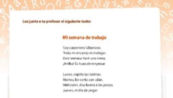 Poema mi semana