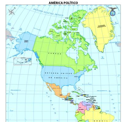 Mapa político de América