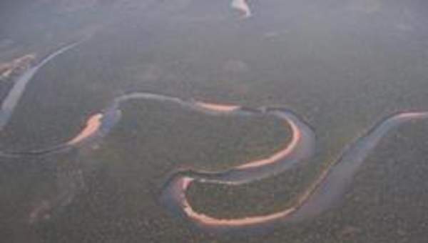 Fotografía aérea del río Orinoco