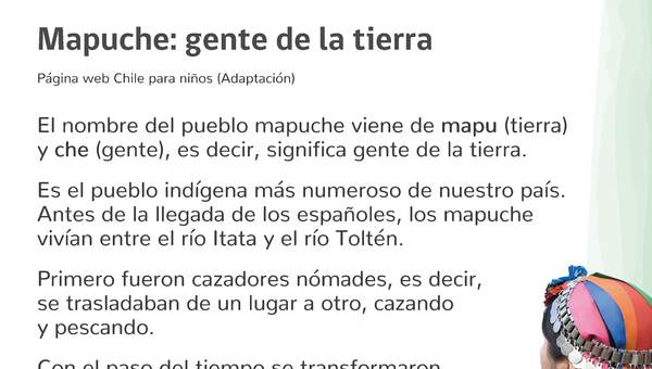 Mapuche gente de la tierra