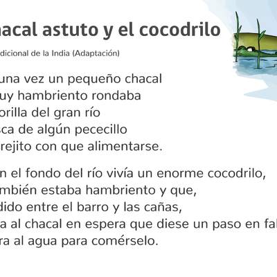 El chacal astuto y el cocodrilo