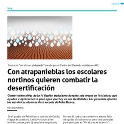 Lectura sobre la realización de atrapanieblas por niños