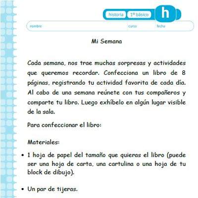 Los días de mi semana