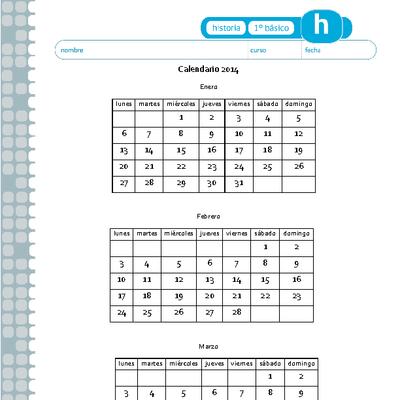 Calendario 2014