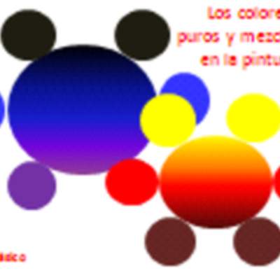 Los colores puros y mezclados en la pintura