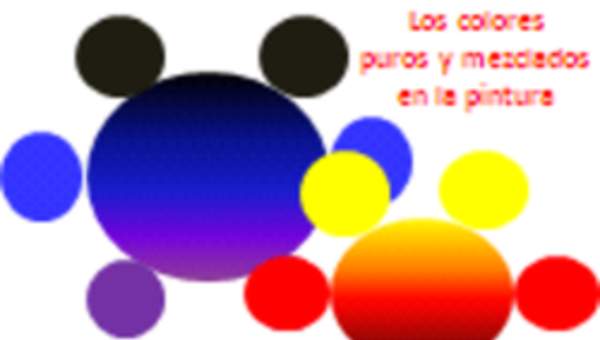 Los colores puros y mezclados en la pintura