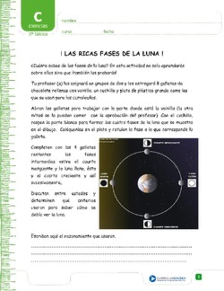 Las ricas fases de la luna