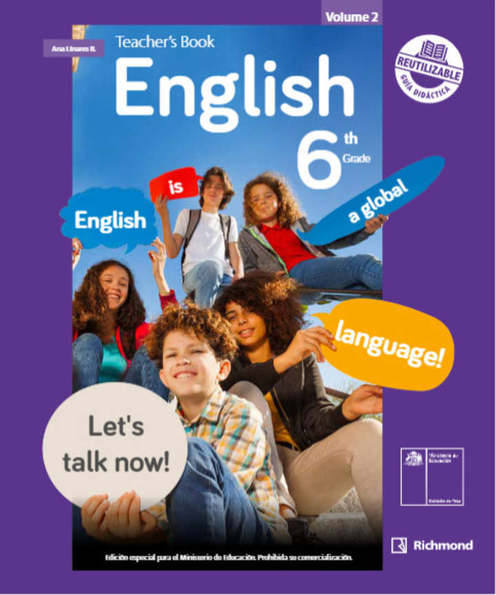 Inglés 6° básico, Richmond, Teacher's Book Volume 2