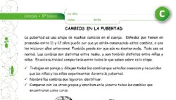 Cambios durante la pubertad