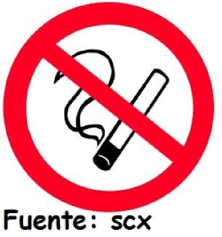 Signo internacional prohibido fumar