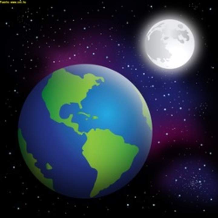 Imagen de la tierra y la luna