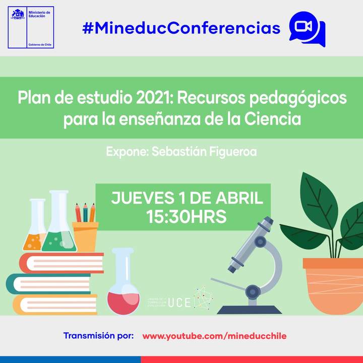 Conferencia: Plan de Estudio 2021: recursos pedagógicos para la enseñanza de la ciencia