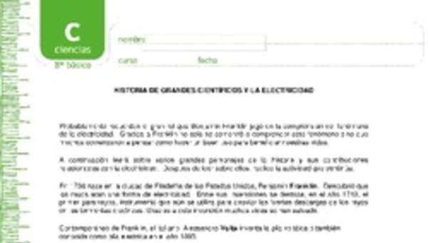 Historia de grandes científicos y la electricidad