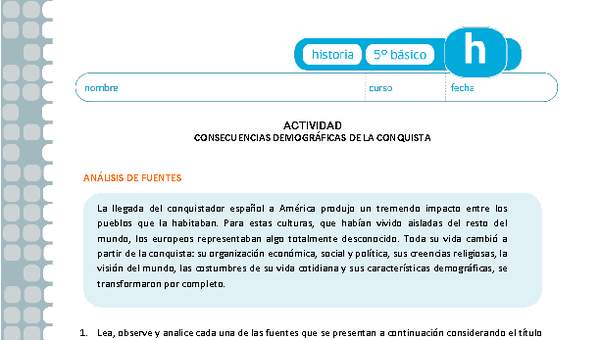 Consecuencias demográficas de la conquista