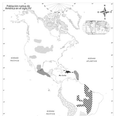 Población nativa de América en el siglo XV