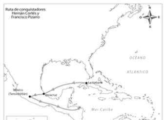 Ruta de conquistadores. Hernán Cortés y Francisco Pizarro