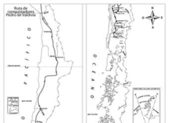 Ruta de conquistadores. Pedro de Valdivia