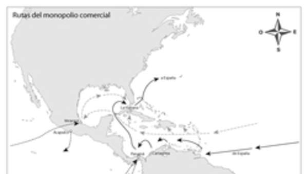 Rutas del monopolio comercial