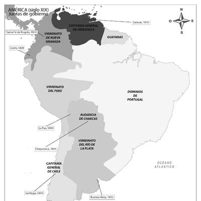 América (siglo XIX) Juntas de gobierno