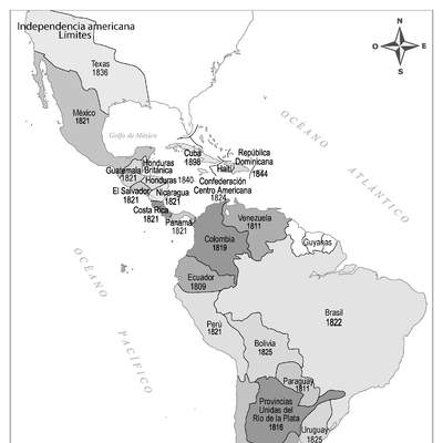 Independecia americana. Límites