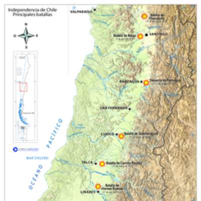 Independencia de Chile. Principales batallas