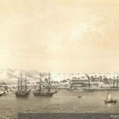 Puerto de Caldera en 1850