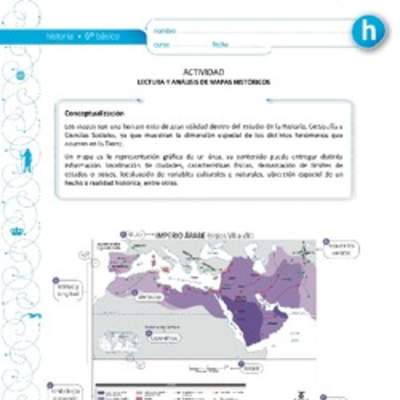 Lectura y análisis de mapa histórico