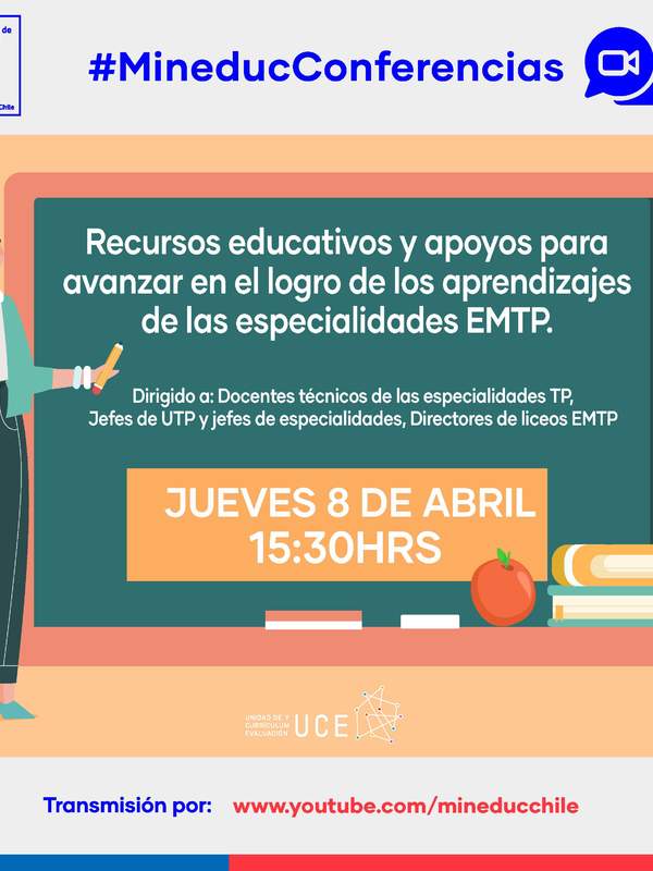 Conferencia: Recursos educativos para el logro de los aprendizajes en especialidades EMTP