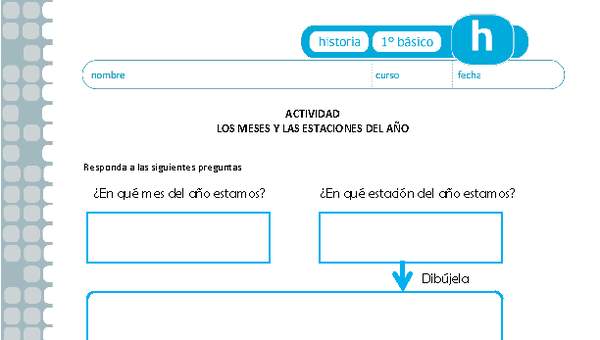 Los meses y las estaciones del año