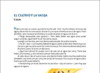 El cuervo y la vasija