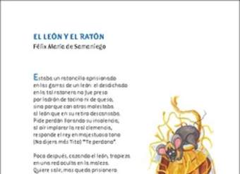 El león y el ratón