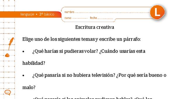 Escritura creativa