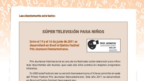 Comprensión súper TV