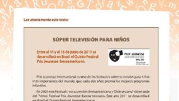 Comprensión súper TV