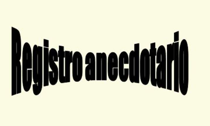 Registro anecdotario