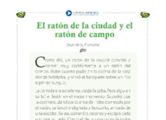 El ratón de la ciudad y el ratón de campo