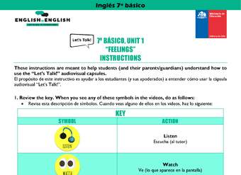 Cápsula Audiovisual 7° básico Unidad 1 - Feelings