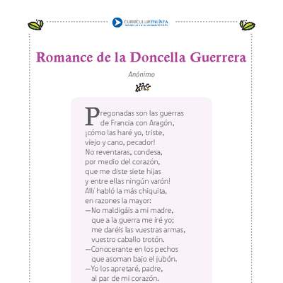 Romance de la doncella guerrera