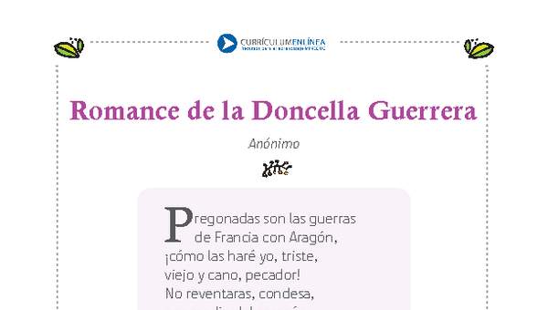 Romance de la doncella guerrera