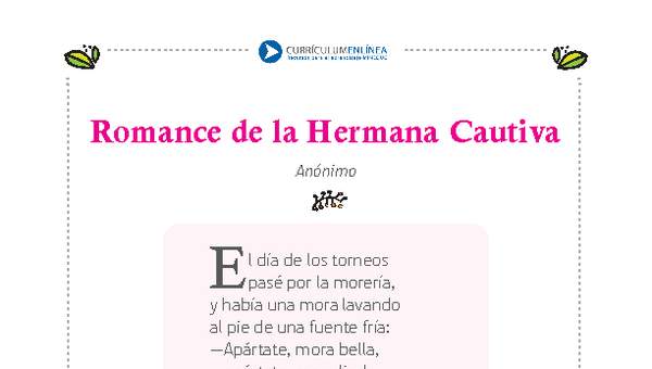 Romance de la hermana cautiva