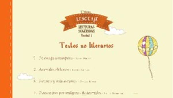 Lecturas sugeridas para la unidad 1: textos no literarios