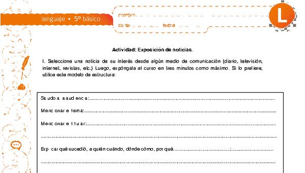 Exposición de noticias