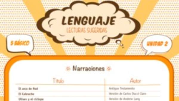 Lecturas sugeridas para la unidad 2: narraciones