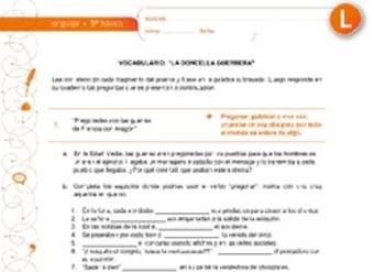 Vocabulario: "La doncella guerrera"