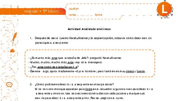 Análisis de sinónimos